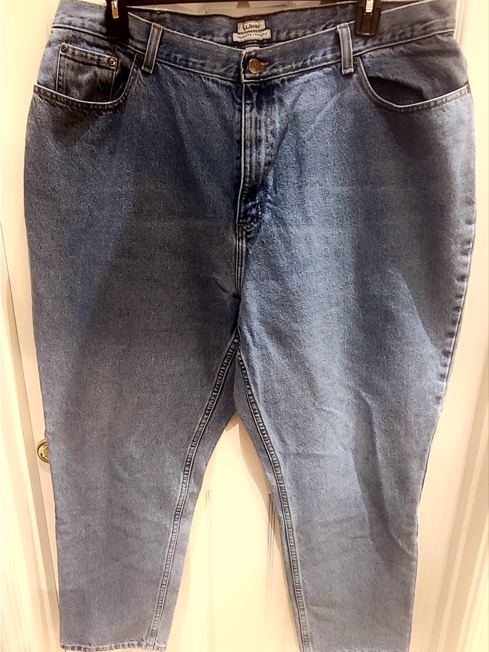 L.L. Bean Women’s Original Fit /Relaxed Classic Blue Denim Jeans 22W